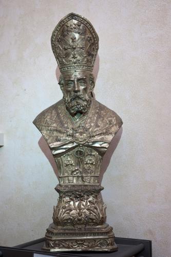 San Biagio (reliquiario - a busto, opera isolata) - bottega Italia centrale (sec. XX)