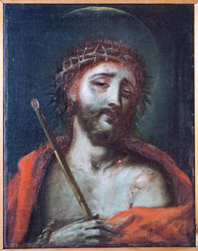 Ecce Homo (dipinto, opera isolata) - bottega Italia centrale (sec. XVIII)