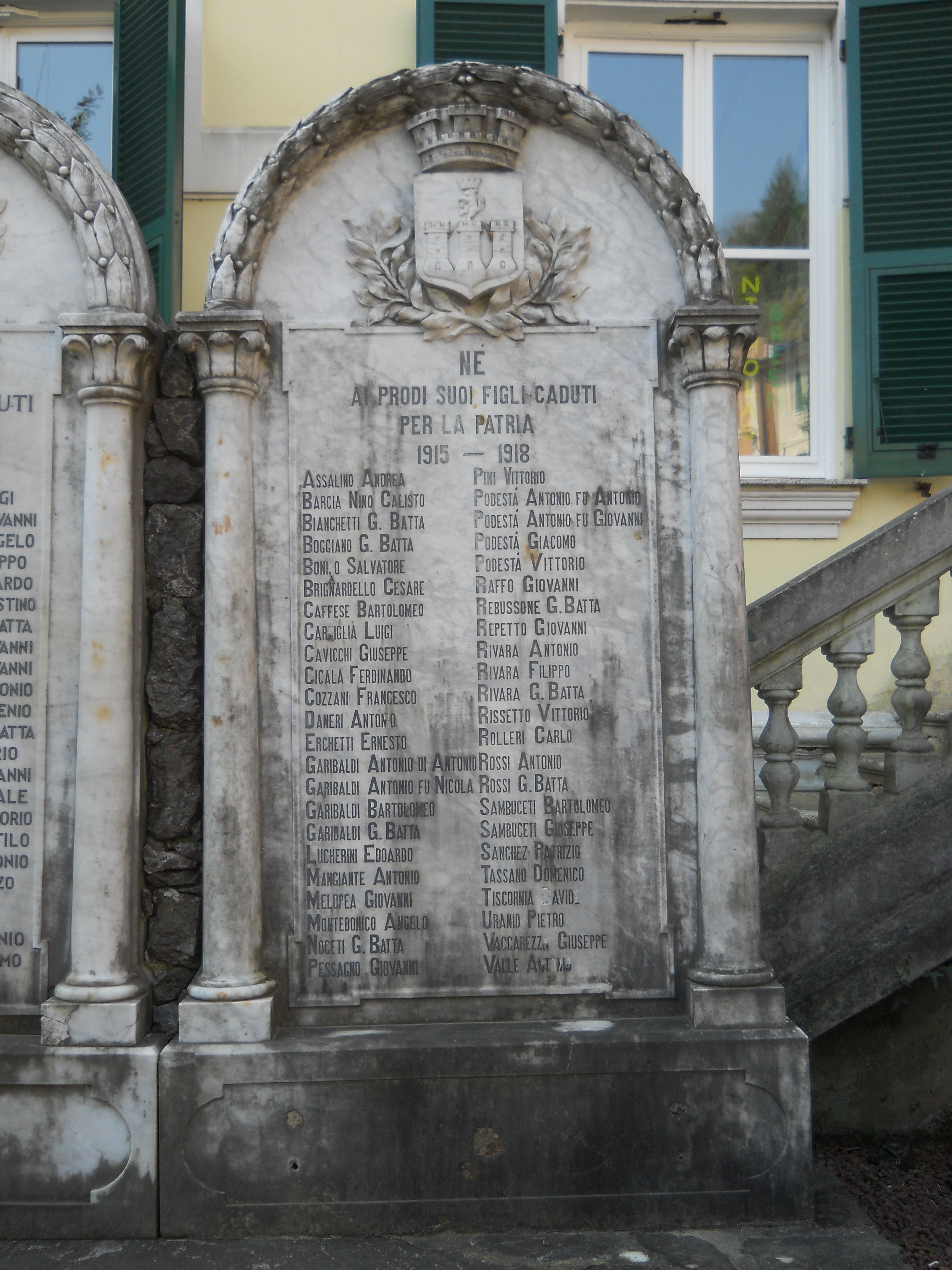 lapide (monumento ai caduti - a lapide) - ambito ligure (prima metà XX)