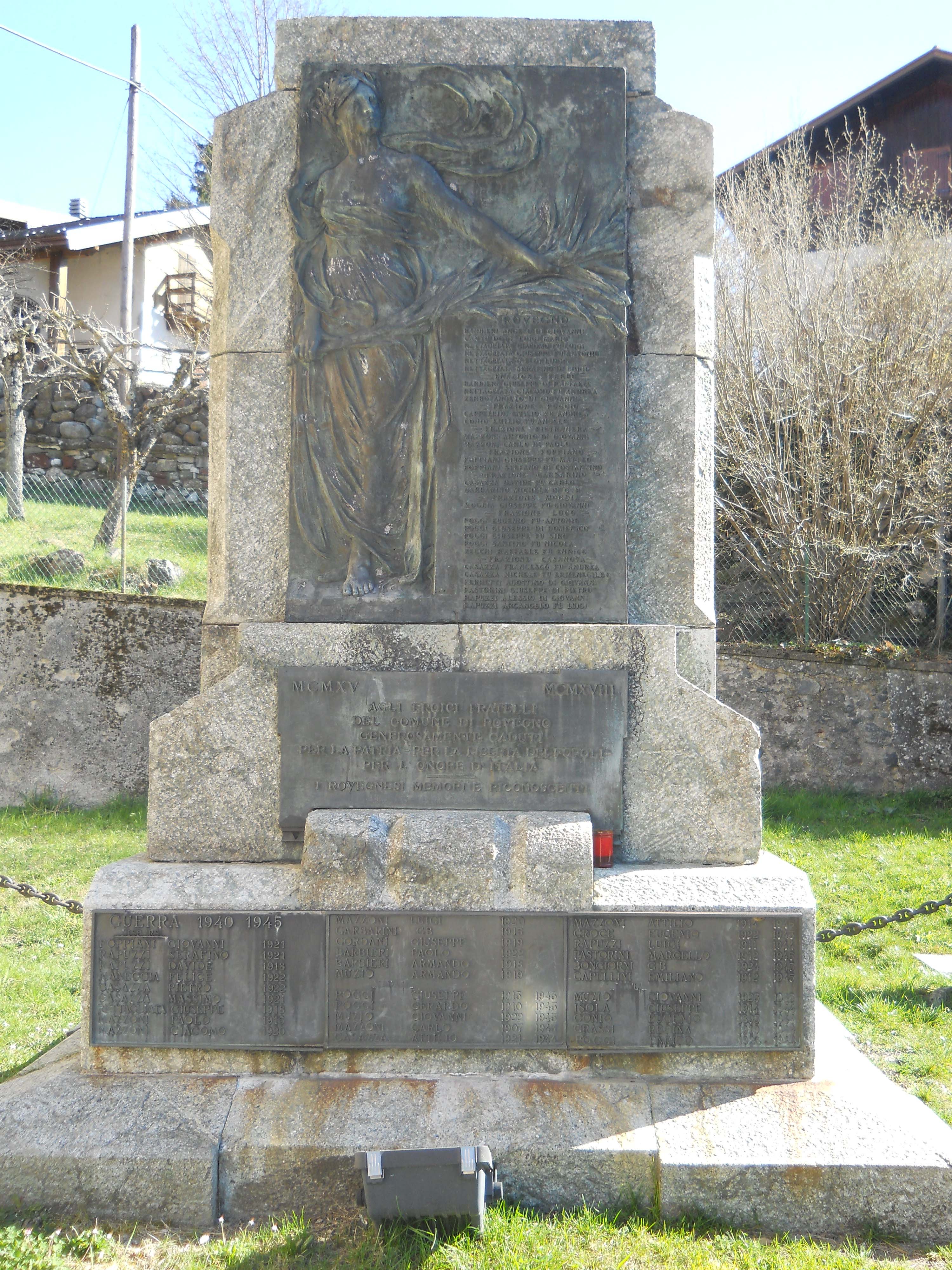 allegoria della Patria (monumento ai caduti - a lapide) - ambito ligure (prima metà XX)