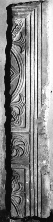 lastra, frammento - bottega romana (sec. IX)