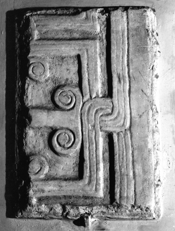 lastra, frammento - bottega romana (sec. IX)