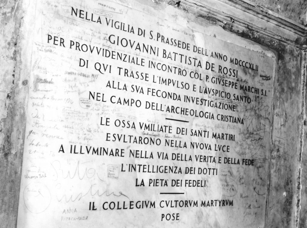 lapide documentaria - bottega romana (sec. XIX)