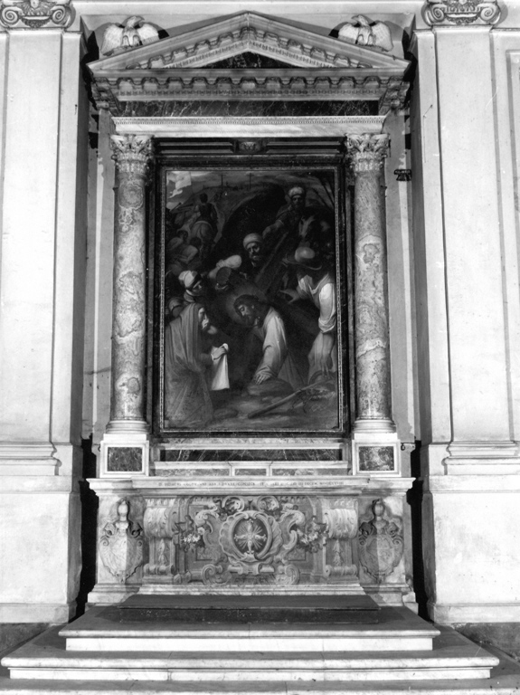 La Veronica asciuga il volto di Gesù Cristo caduto sotto il peso della croce (dipinto) di Zuccari Federico (sec. XVI)