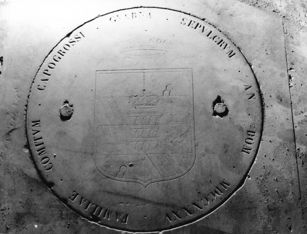 lapide tombale - bottega romana (sec. XVIII)