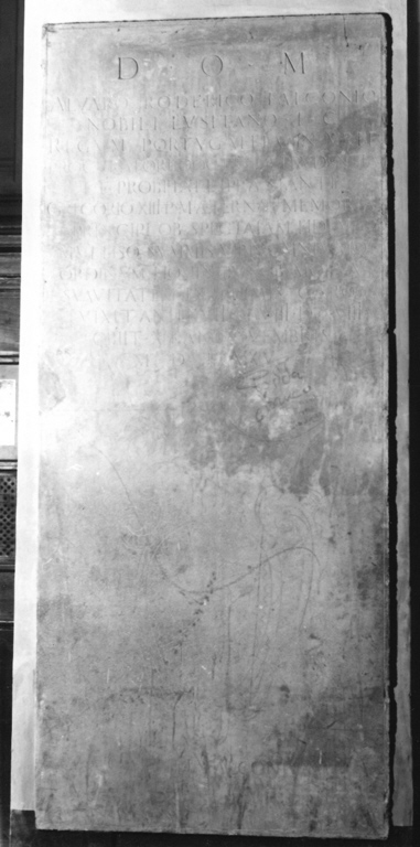 lapide tombale - bottega romana (sec. XVI)