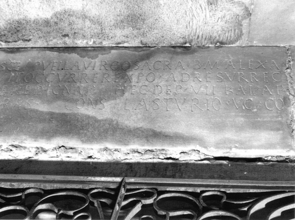 lapide tombale - bottega romana (sec. V)