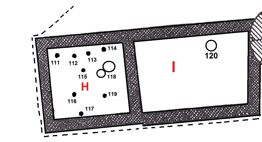 Necropoli di Albintimilium, recinto H, tomba 112 (tomba a incinerazione, area ad uso funerario) - Ventimiglia (IM)  (fine/ inizio Età romana imperiale)