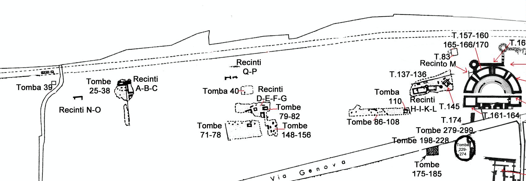 Necropoli di Albintimilium, tomba 145 (monumento funerario, area ad uso funerario) - Ventimiglia (IM)  (prima metà Età romana imperiale)