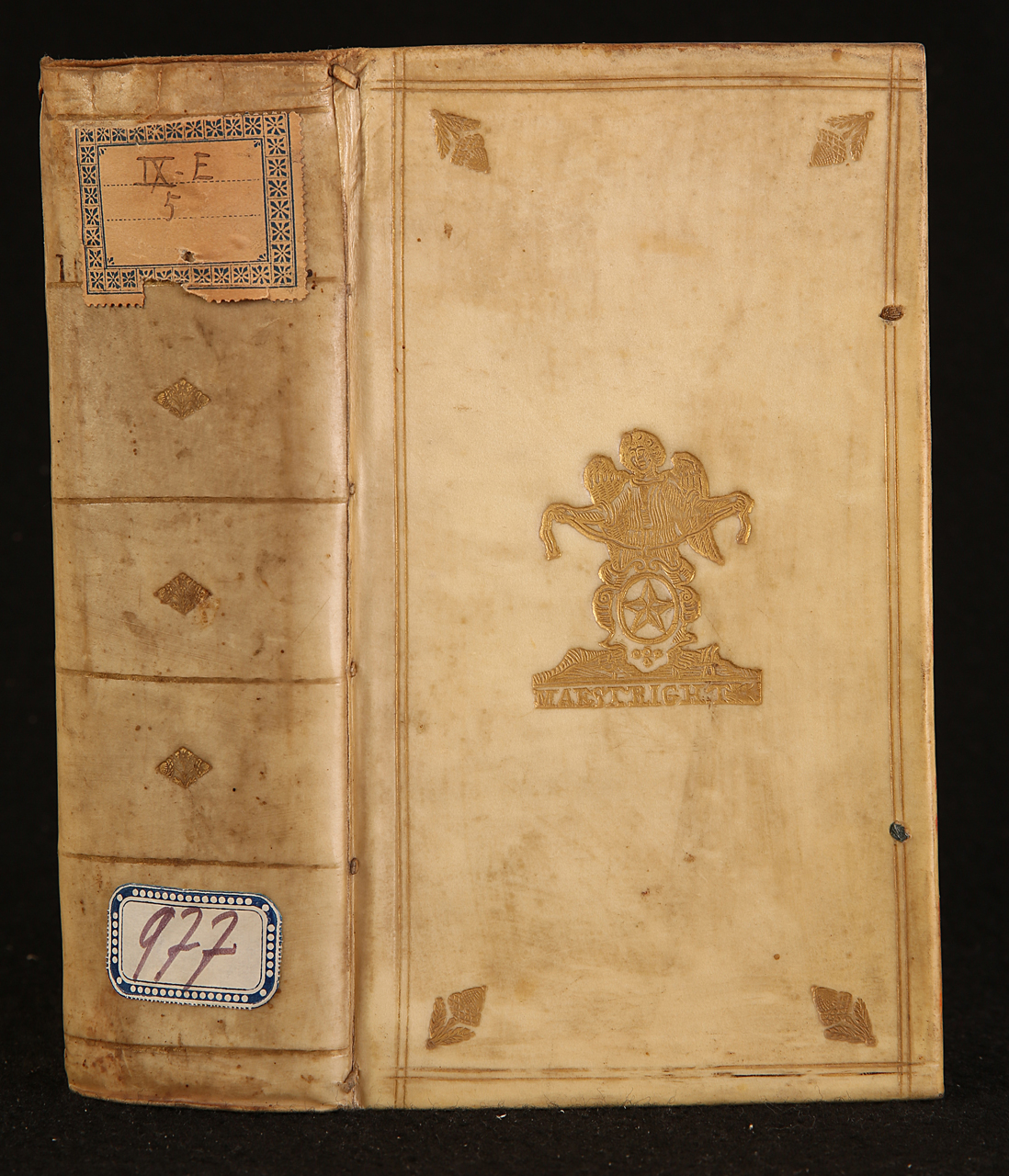 legatura piena - alle armi, opera isolata - ambito olandese (fine/ metà XVII-XVIII)