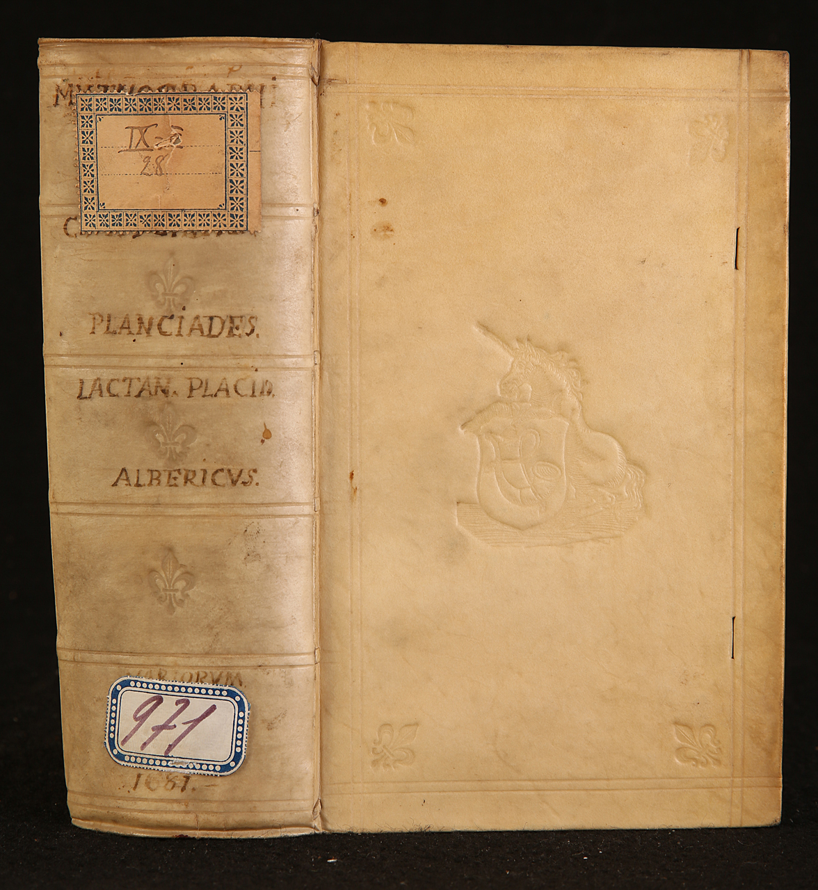 legatura piena - alle armi, opera isolata - ambito olandese (ultimo quarto XVII)