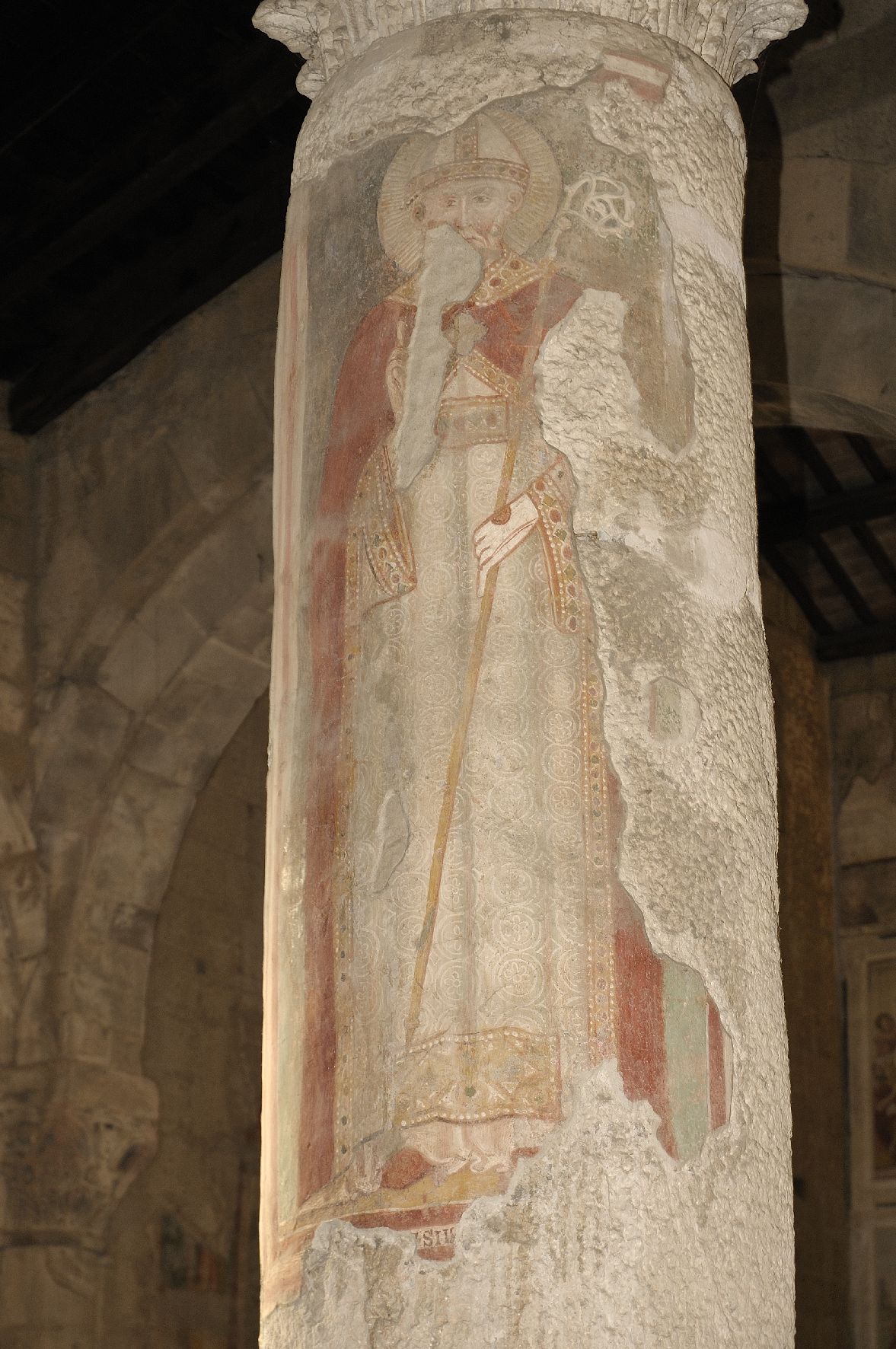 San Biagio (dipinto murale) - ambito laziale (sec. XIV)