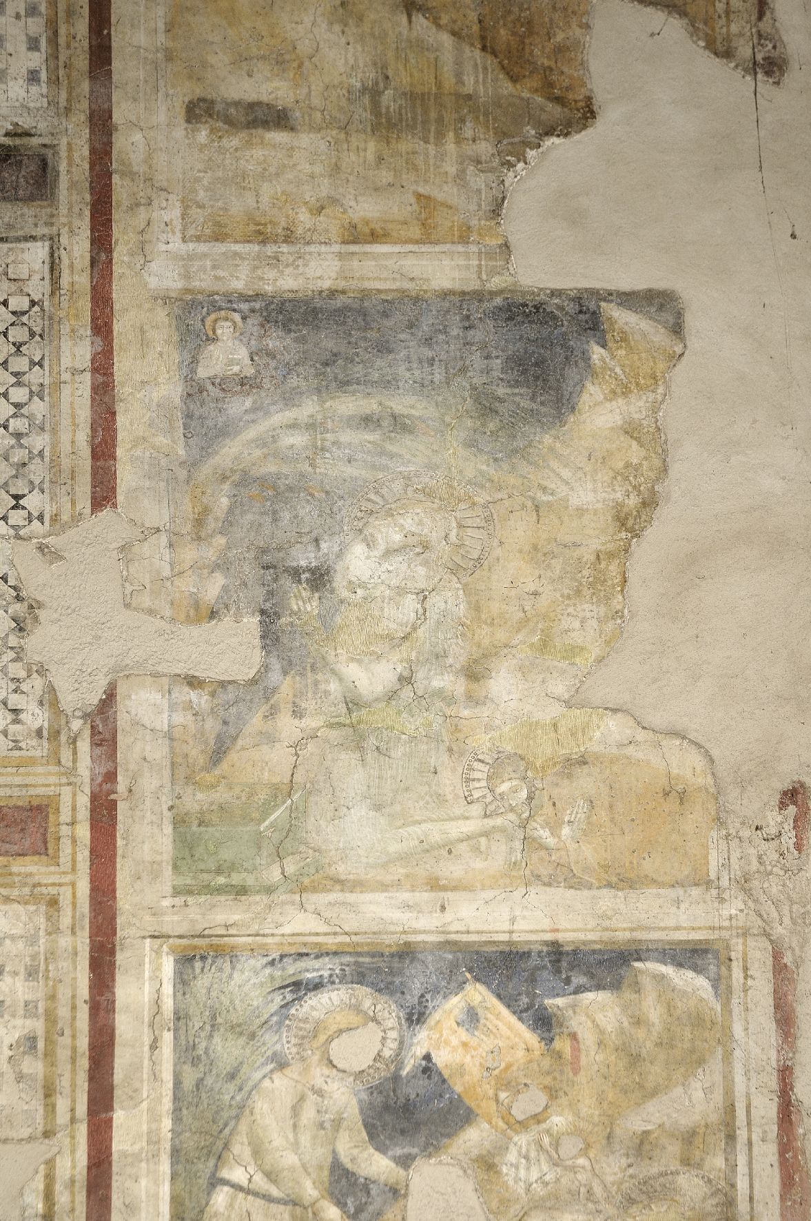 episodio della vita di Sant'Onofrio (dipinto murale) - ambito laziale (sec. XIV)