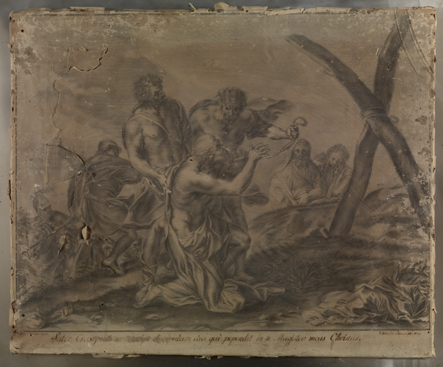Sant'Andrea condotto al martirio (disegno) - ambito Italia meridionale (sec. XIX)