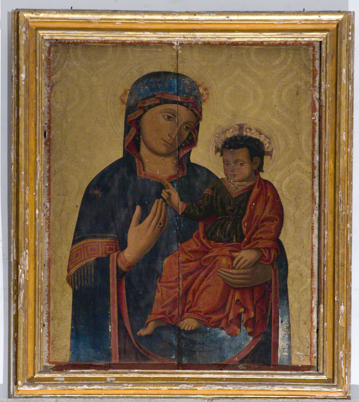 Madonna con Bambino (icona) di Aquili Antonio detto Antoniazzo Romano (cerchia) (primo quarto sec. XVI)