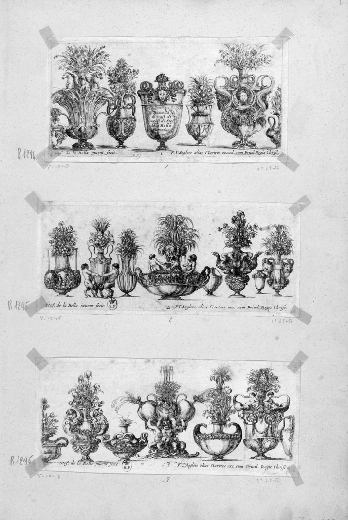 vasi (stampa, serie) di Della Bella Stefano (sec. XVII)