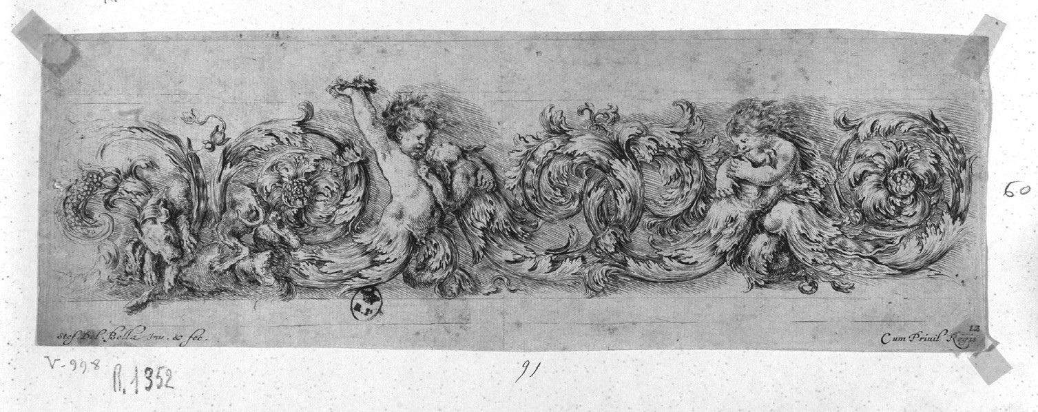 fregio (stampa smarginata, serie) di Della Bella Stefano (sec. XVII)