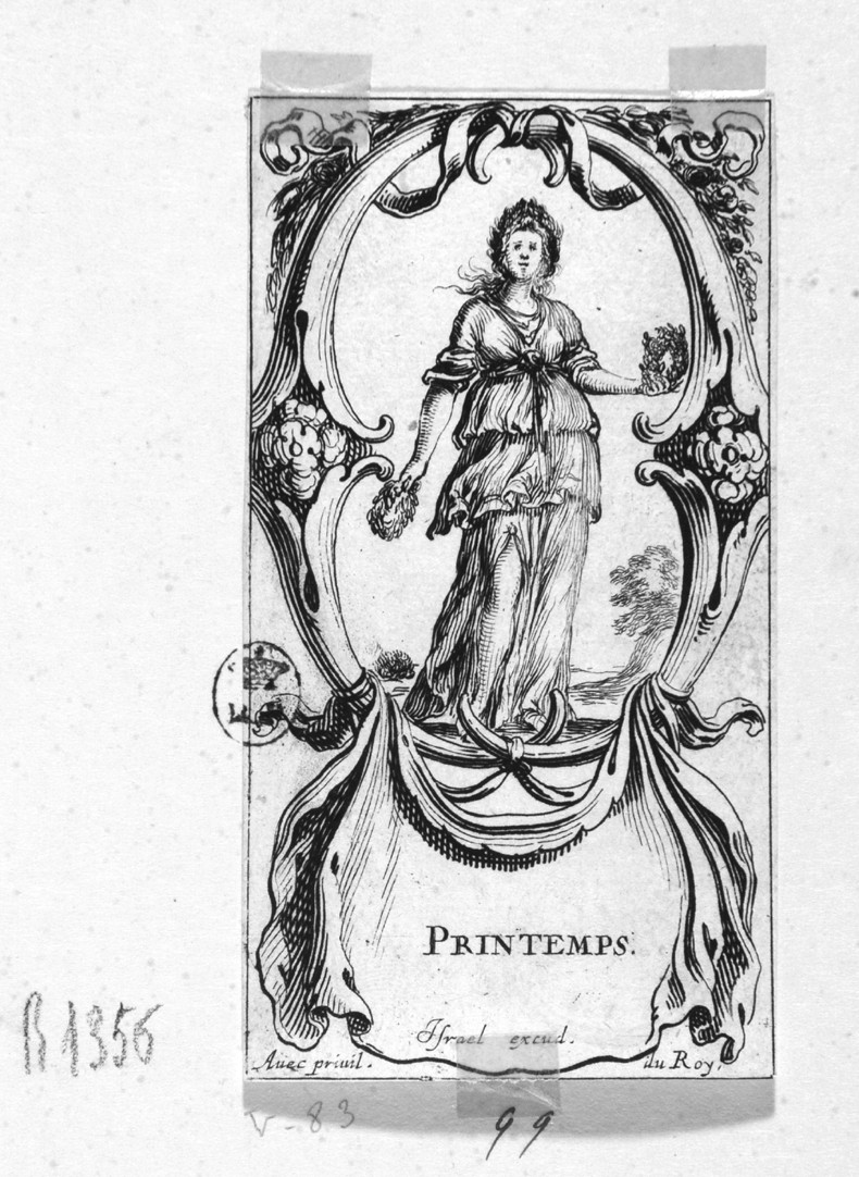 Printemps, allegoria della primavera (stampa, serie) di Della Bella Stefano (sec. XVII)