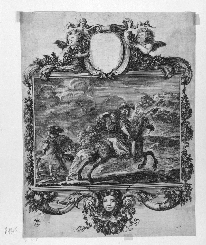 ratto di donna (stampa) di Della Bella Stefano (sec. XVII)