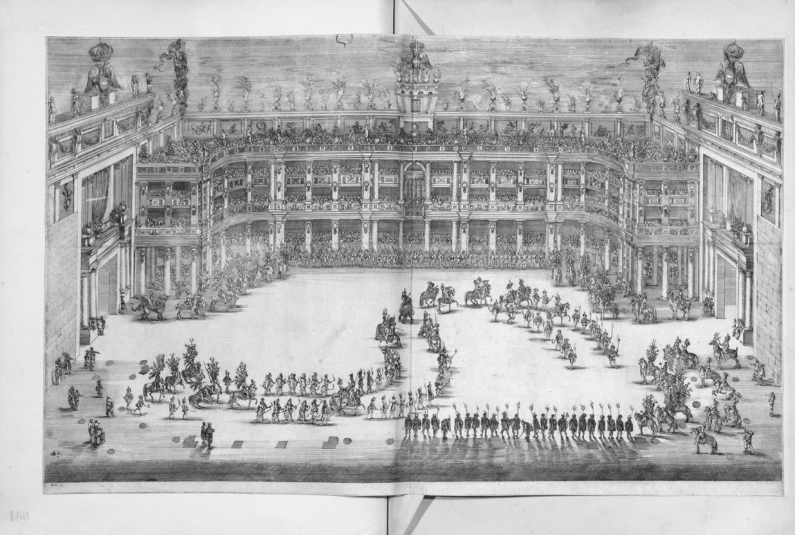 parata militare e cavalieri (stampa, serie) di Della Bella Stefano (sec. XVII)