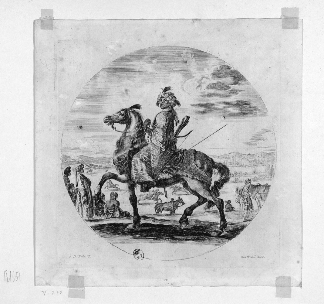 cavalieri (stampa, serie) di Della Bella Stefano (sec. XVII)