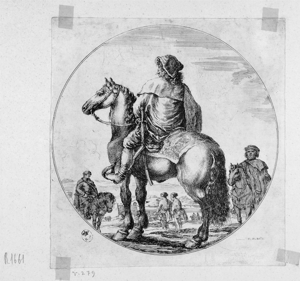 cavaliere ungherese (stampa, serie) di Della Bella Stefano (sec. XVII)