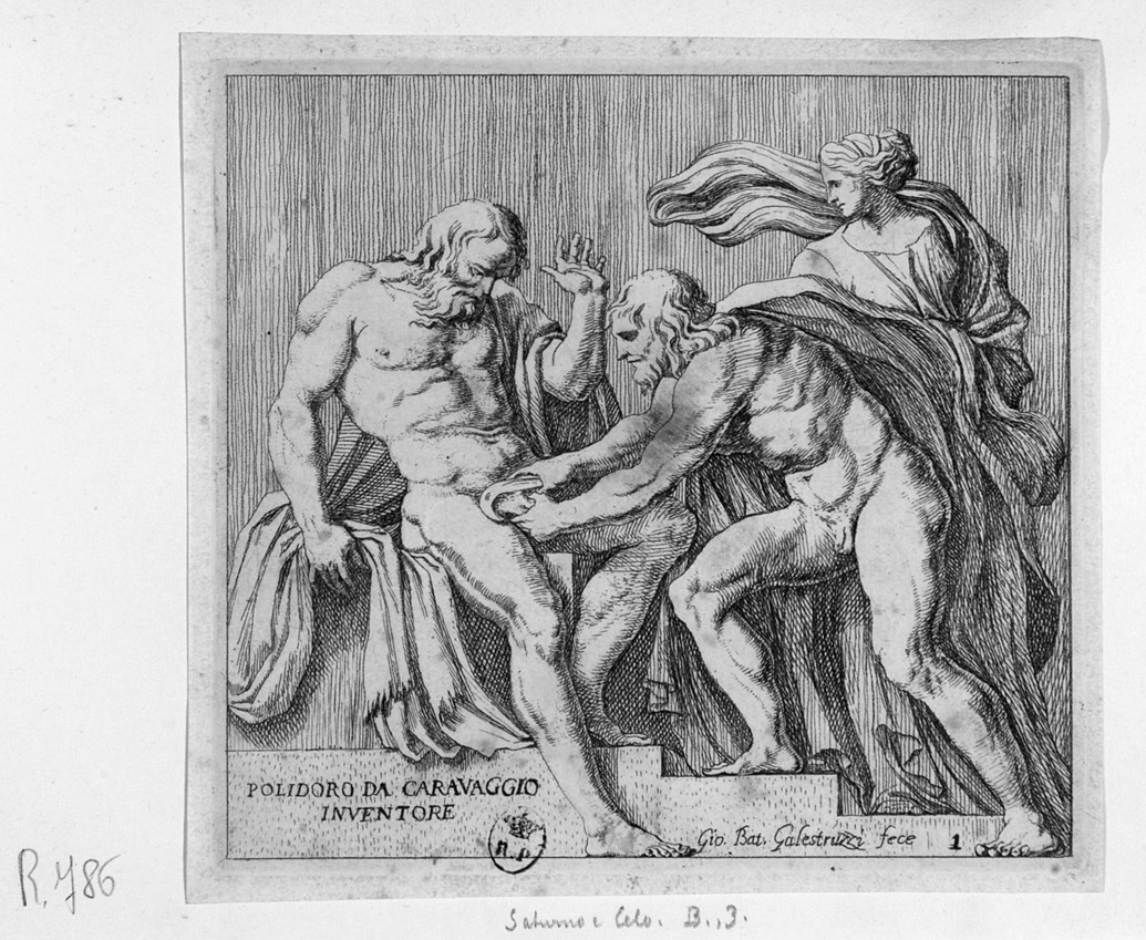 scene mitologiche (stampa) di Caldara Polidoro detto da Caravaggio, Galestruzzi Giovanni Battista (metà sec. XVII)
