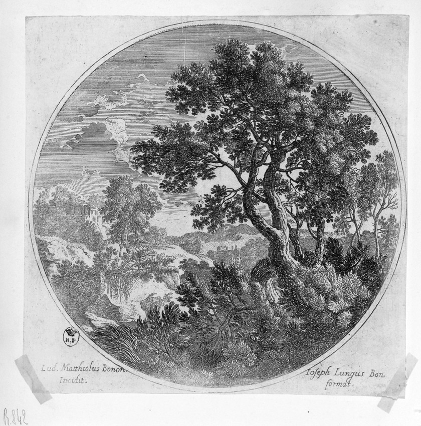 paesaggio (stampa) di Mattioli Lodovico (sec. XVII)