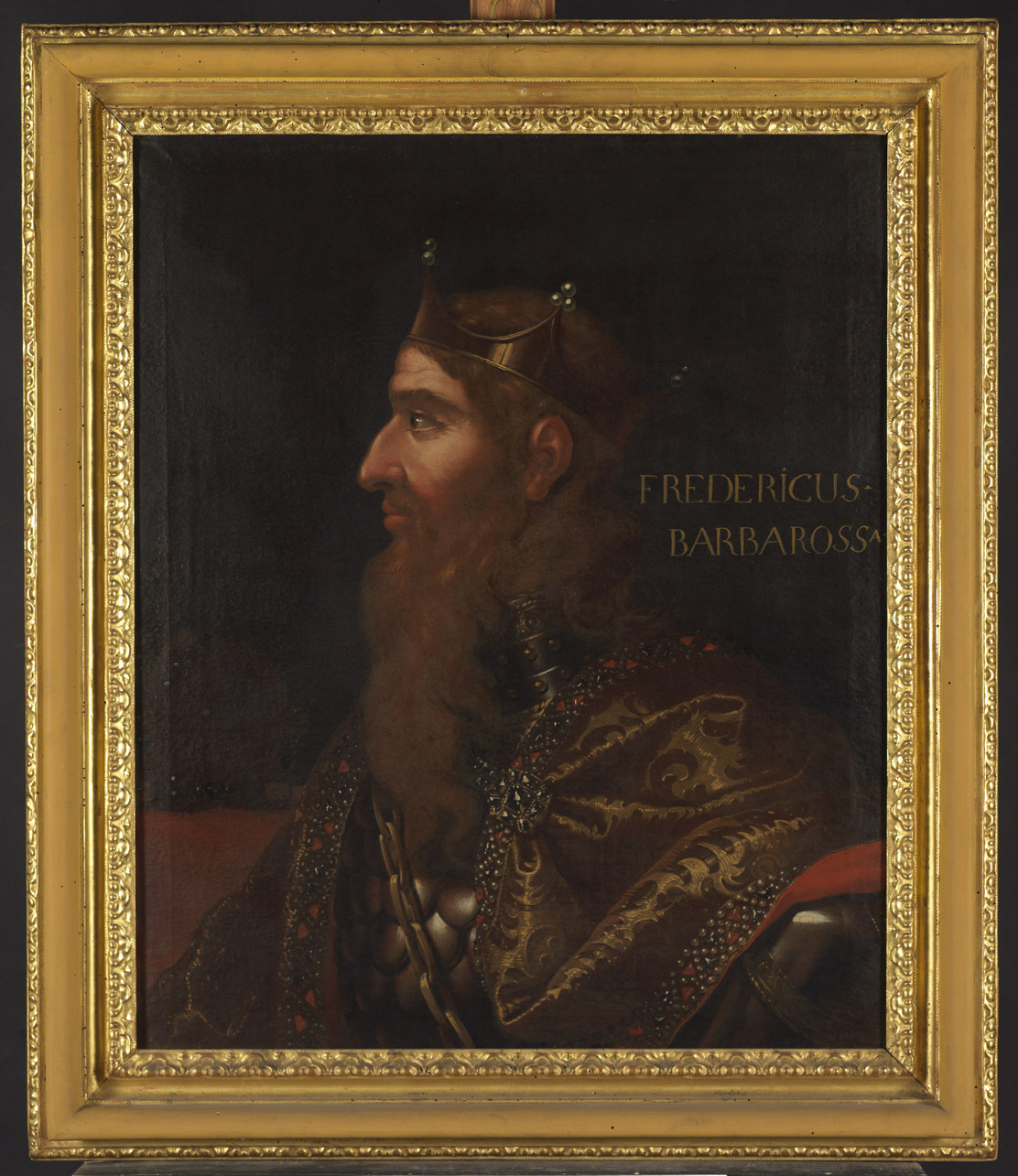ritratto di Federico I detto Barbarossa (dipinto, opera isolata) - ambito fiammingo (prima metà sec. XVII)
