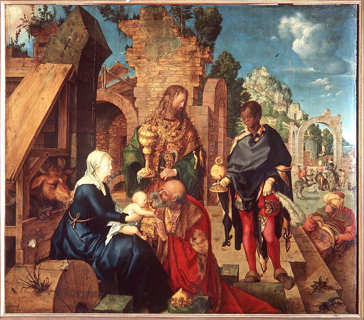 adorazione dei Re Magi (dipinto) di Dürer Albrecht (sec. XVI)