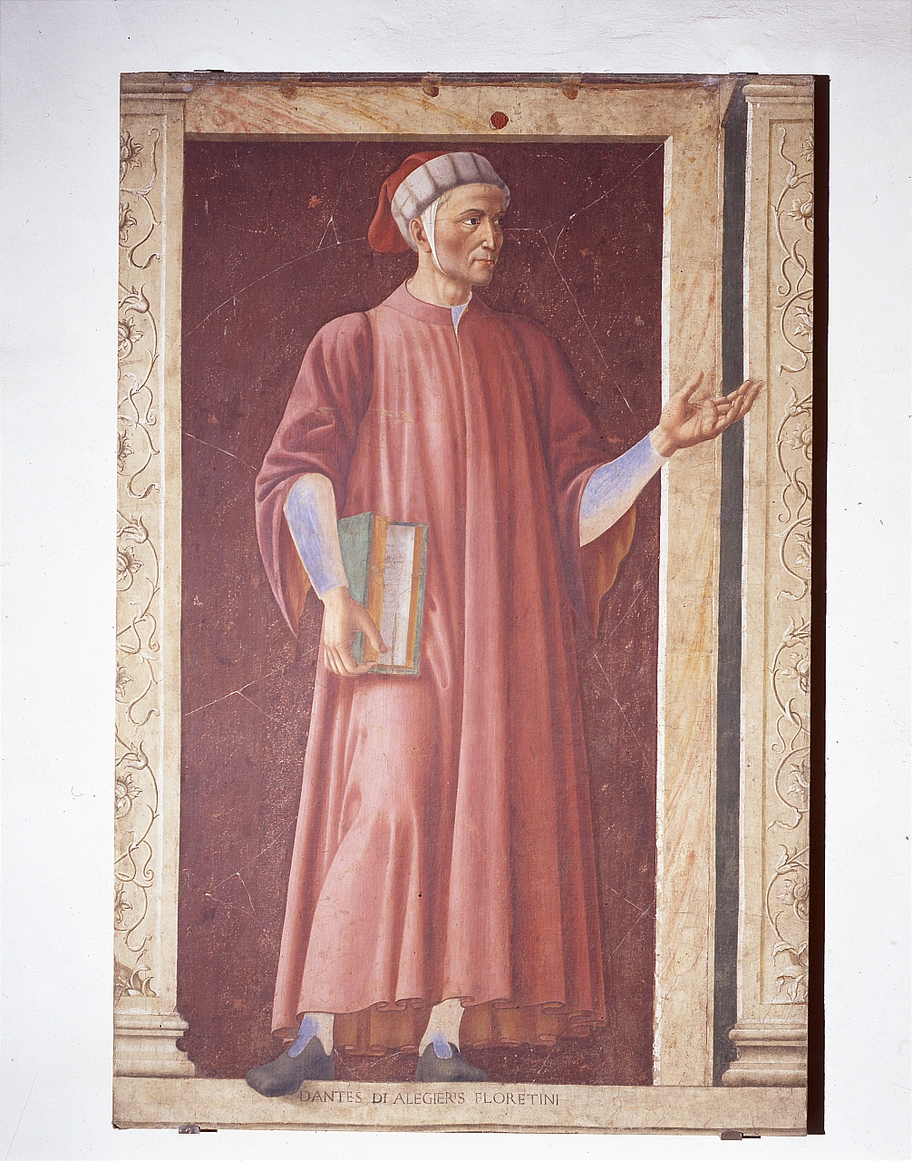 ritratto di Dante Alighieri (dipinto) di Andrea del Castagno (sec. XV)