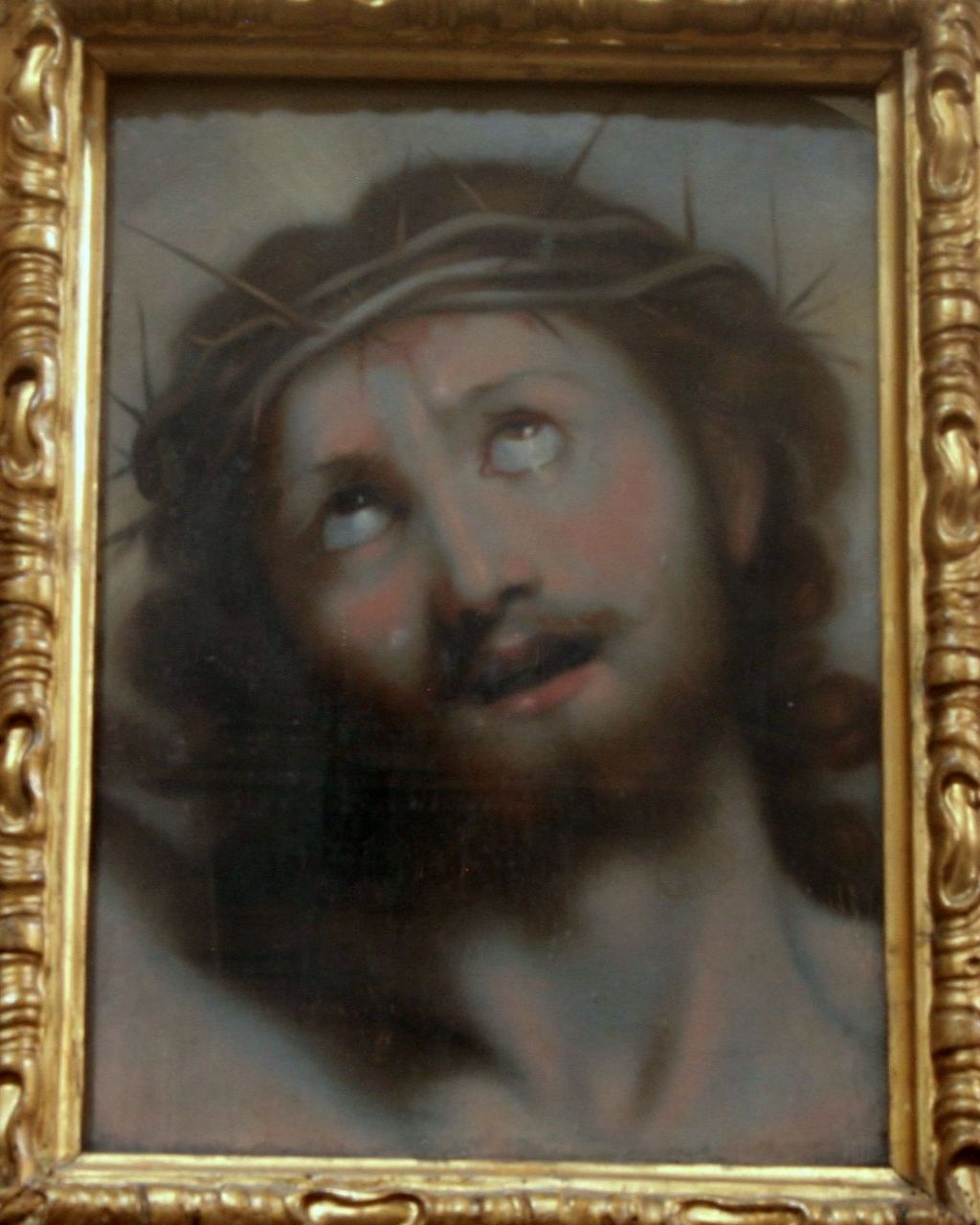 Volto di Gesù Cristo agonizzante (dipinto, elemento d'insieme) di Fiori Federico detto Barocci (metà/ inizio sec. XVI)
