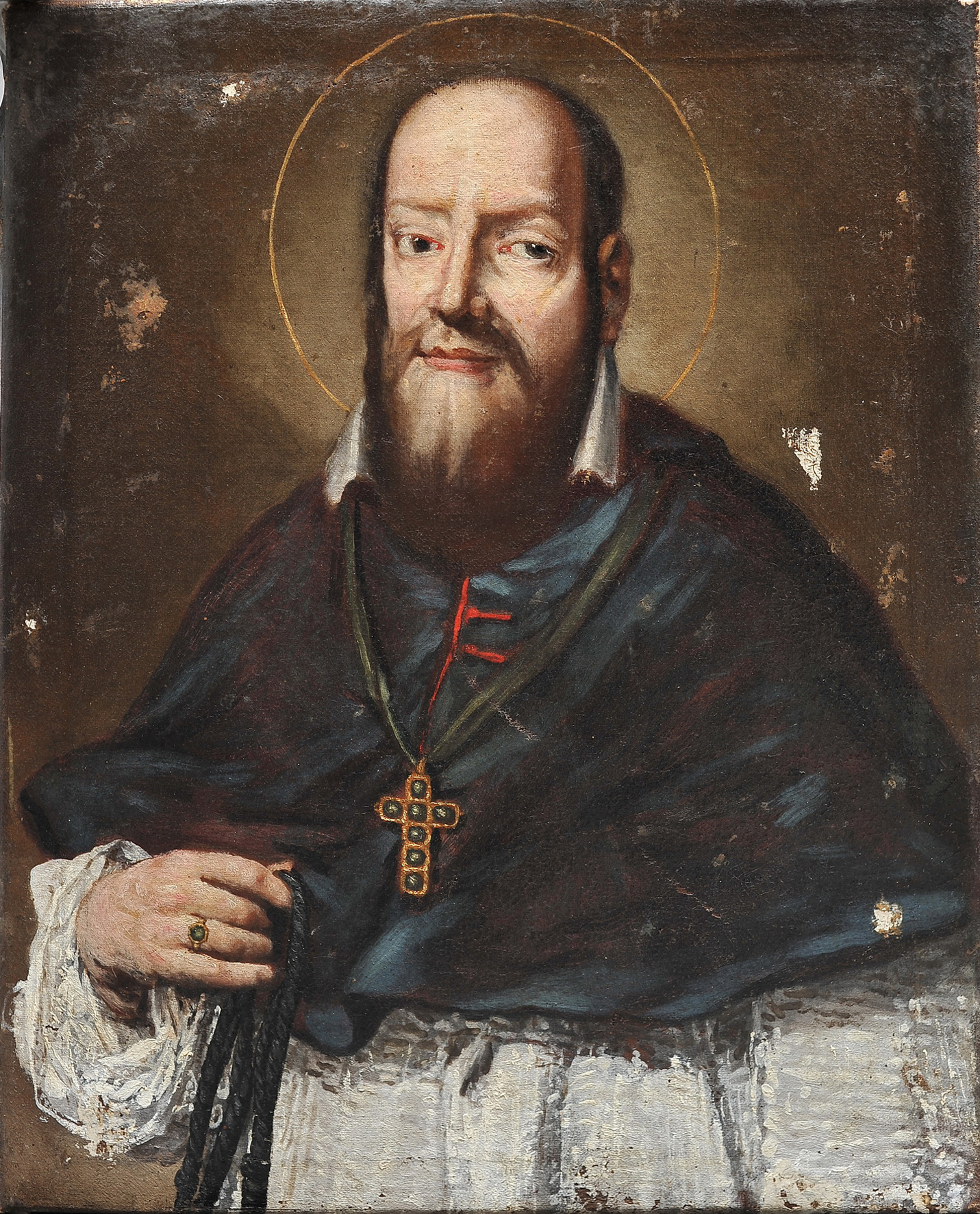 San Francesco di Sales, Santo (dipinto, opera isolata) - ambito bergamasco (seconda metà XVIII)