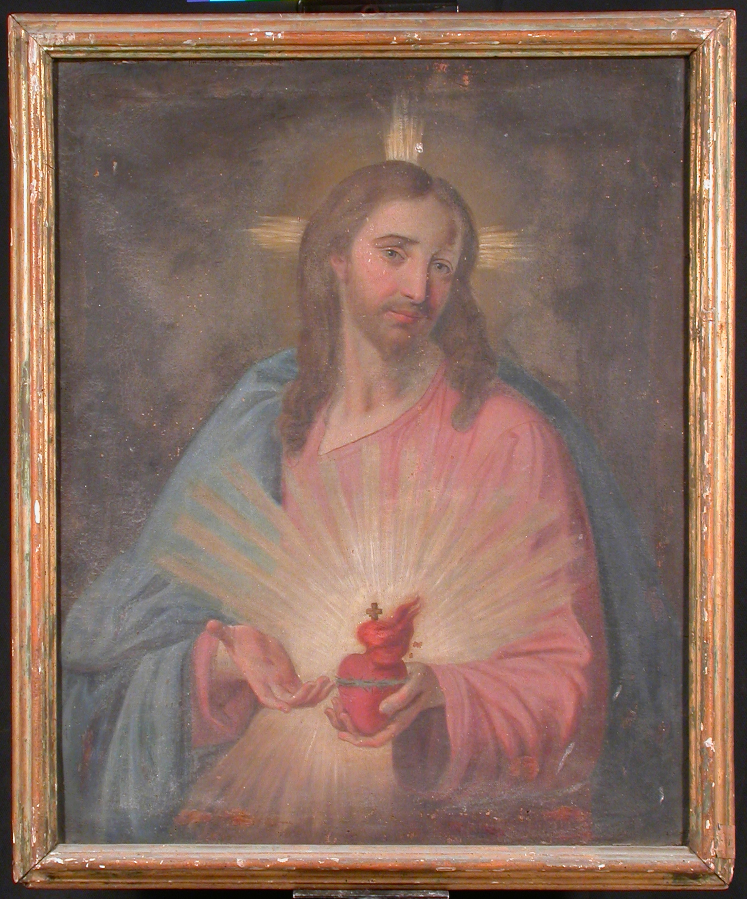 Sacro cuore di Gesù, Sacro cuore di Gesù (dipinto, opera isolata) - ambito bergamasco (sec. XIX)