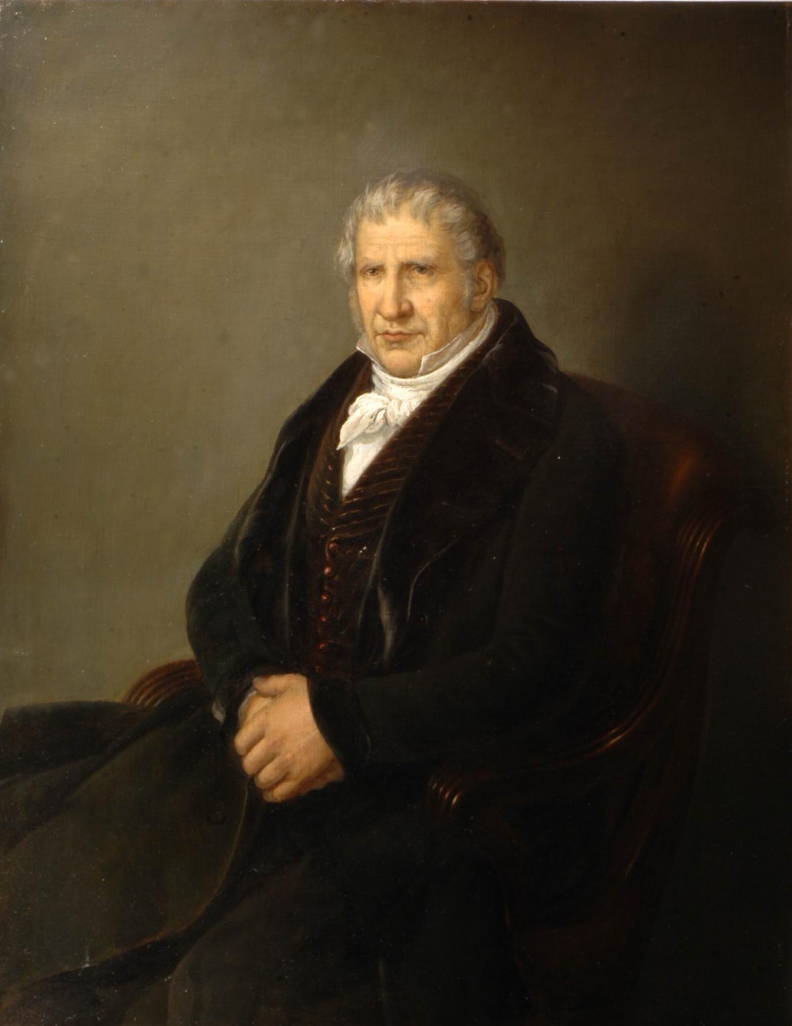 Pietro Longhi, ritratto di uomo (dipinto, opera isolata) - ambito bergamasco (metà sec XIX)