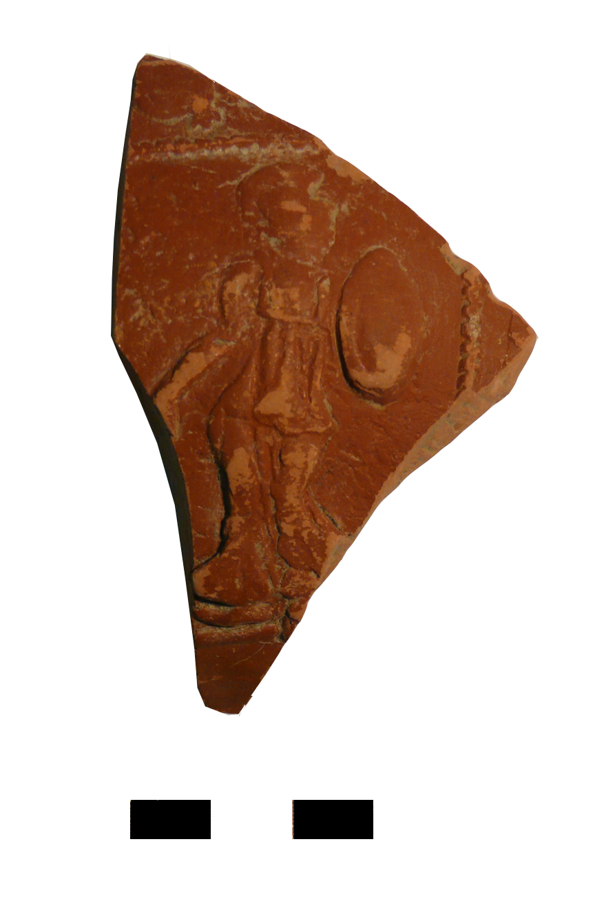 coppa/ emisferica, Dragendorff 37 - ambito gallo romano, produzione di Lezoux (II-III)