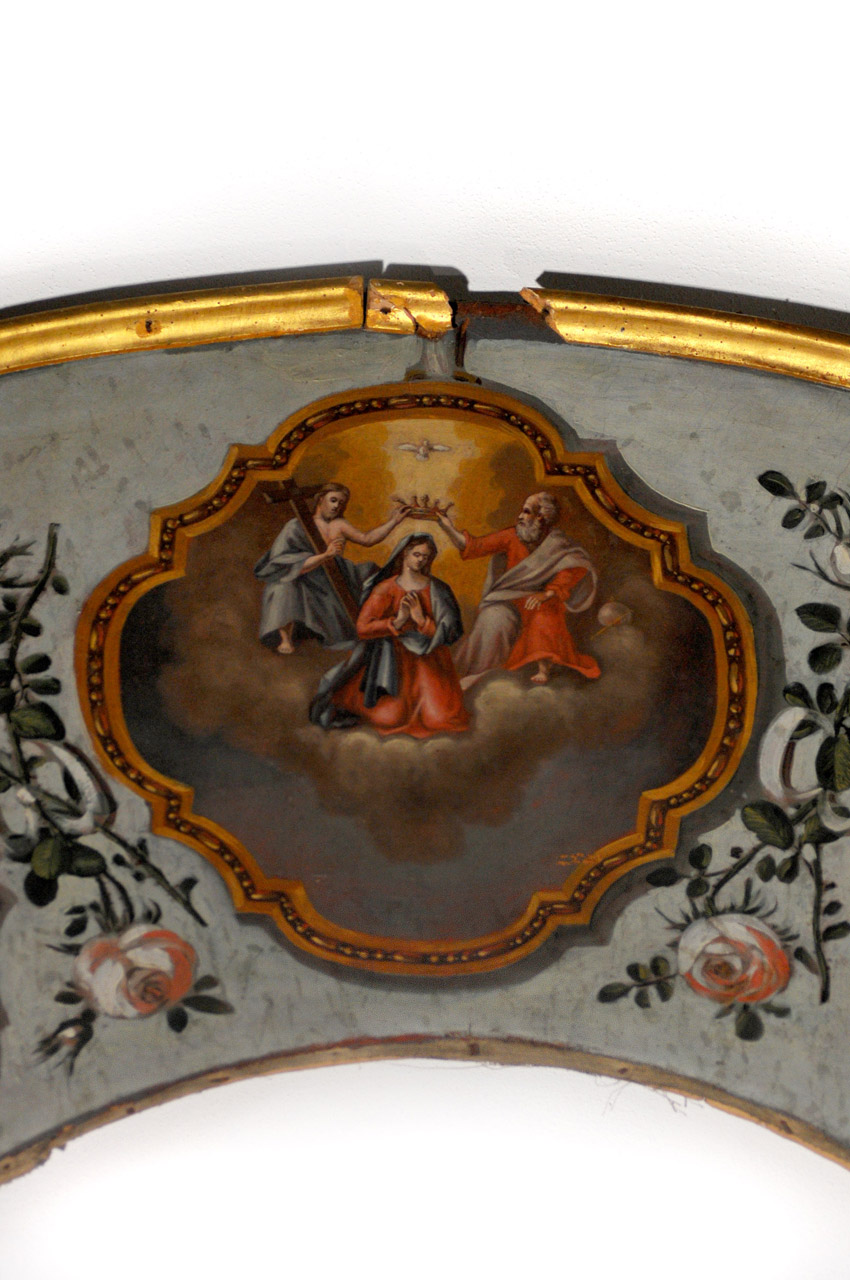 incoronazione di Maria Vergine (dipinto, elemento d'insieme) - ambito vercellese (seconda metà sec. XVIII)