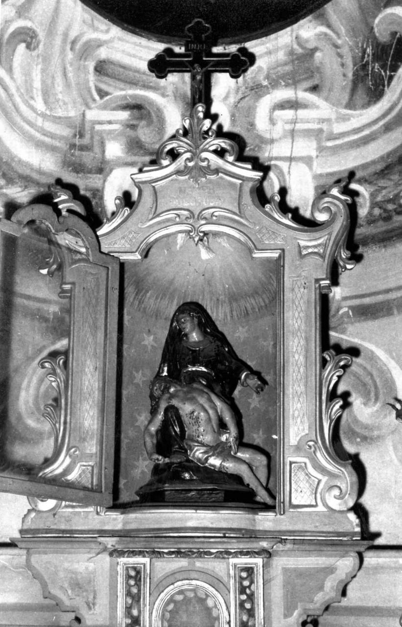 Pietà (scultura) di Frigeri Camillo (inizio sec. XVIII)
