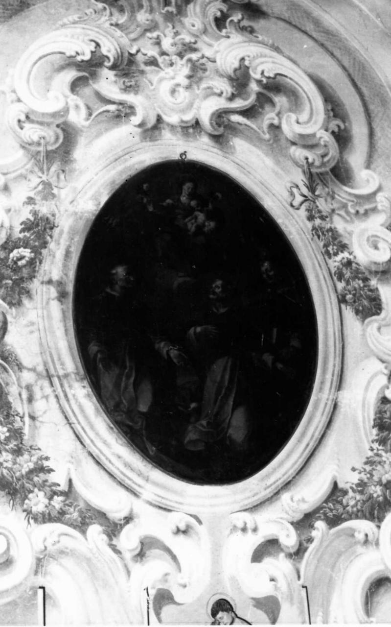 Madonna del Rosario e santi domenicani (dipinto) - ambito emiliano (prima metà sec. XVIII)