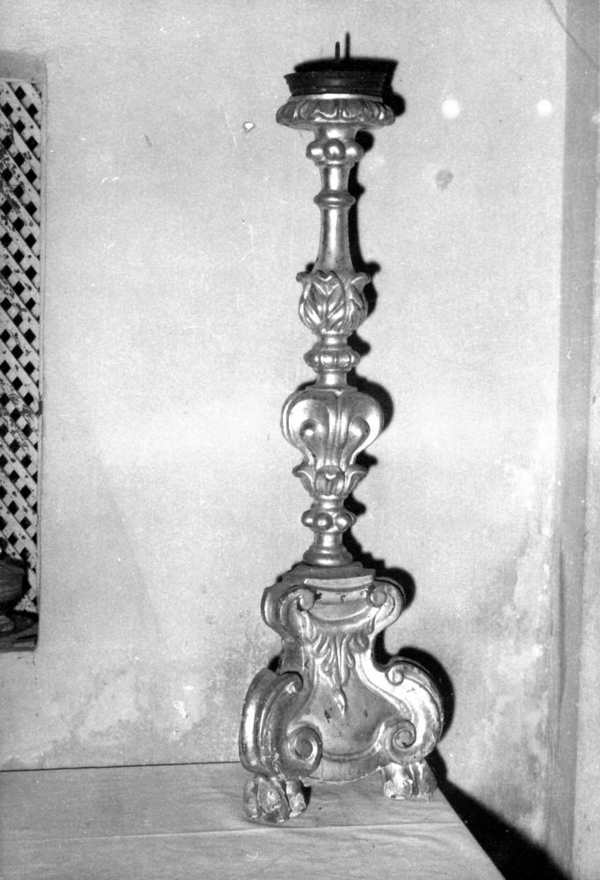 candeliere, serie - bottega carpigiana (inizio sec. XVIII)