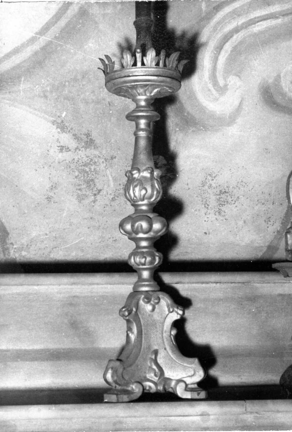 candeliere, serie - bottega carpigiana (metà sec. XVIII)