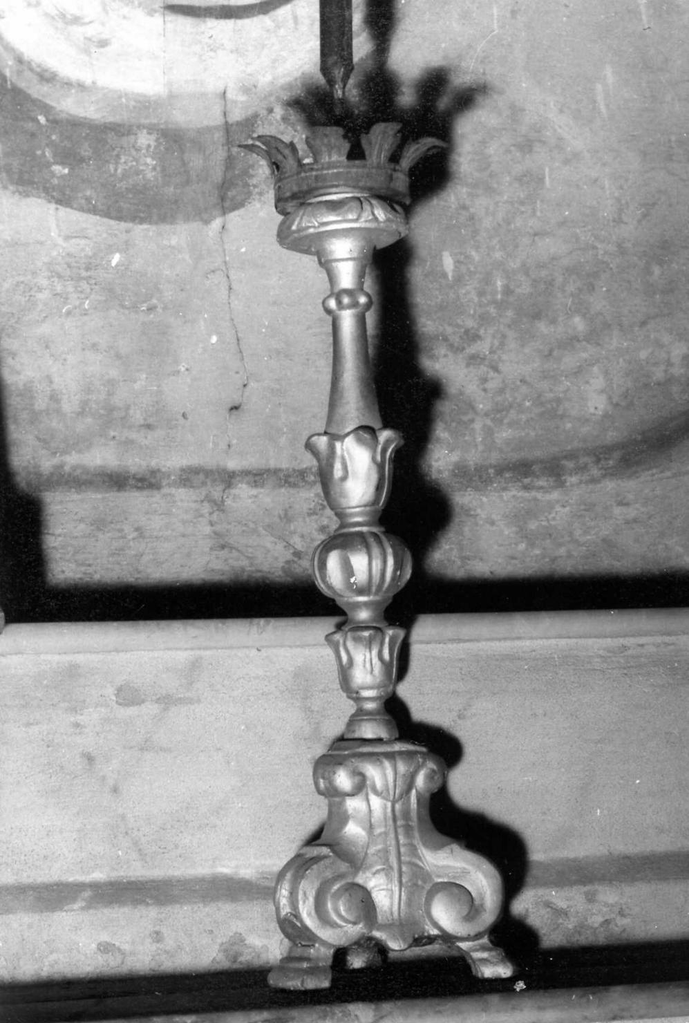 candeliere, serie - bottega carpigiana (inizio sec. XVIII)