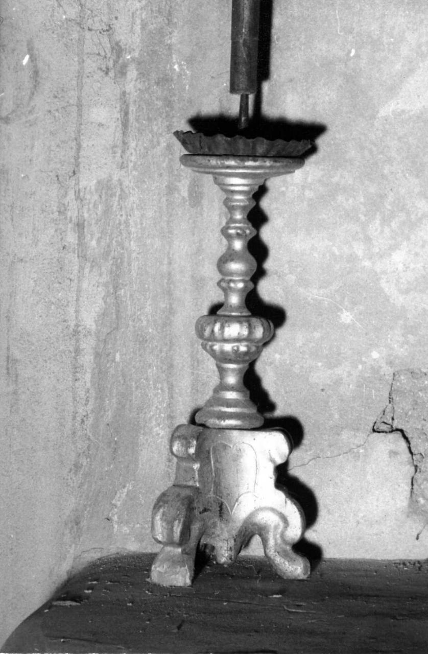 candeliere, serie - bottega carpigiana (inizio sec. XVIII)