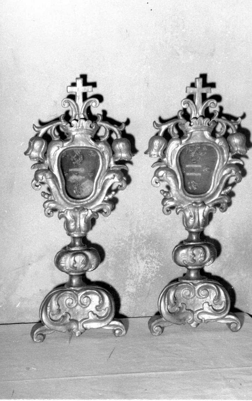 reliquiario, serie - bottega emiliana (fine sec. XVII)