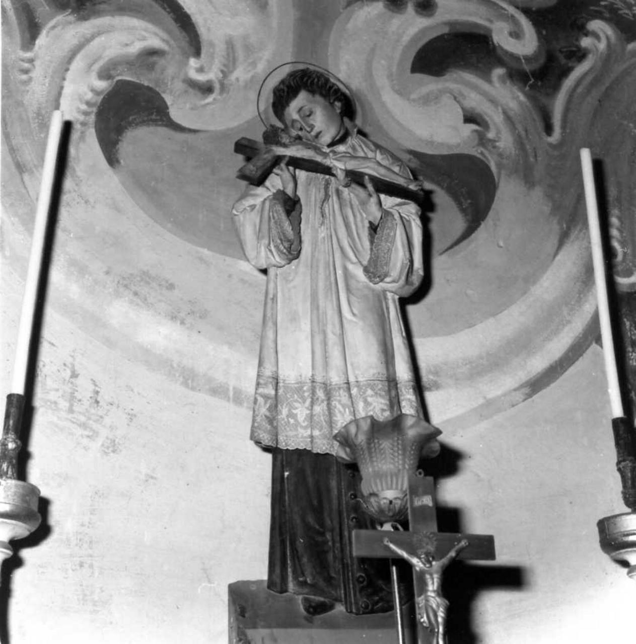 San Luigi Gonzaga (statua) di Morone Giuseppe (fine sec. XIX)