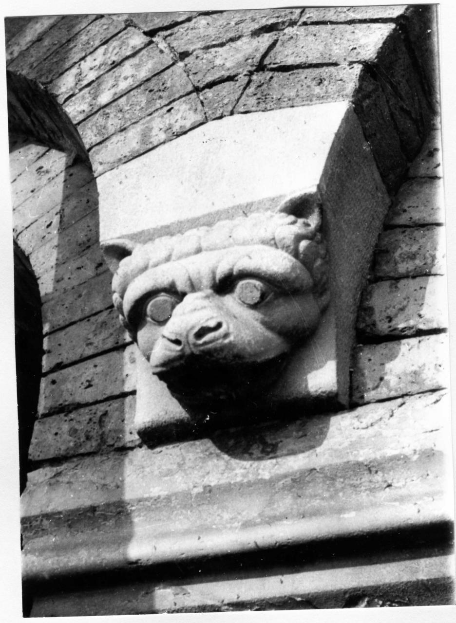 testa di leone (scultura) - bottega campionese (?) (inizio sec. XIII)