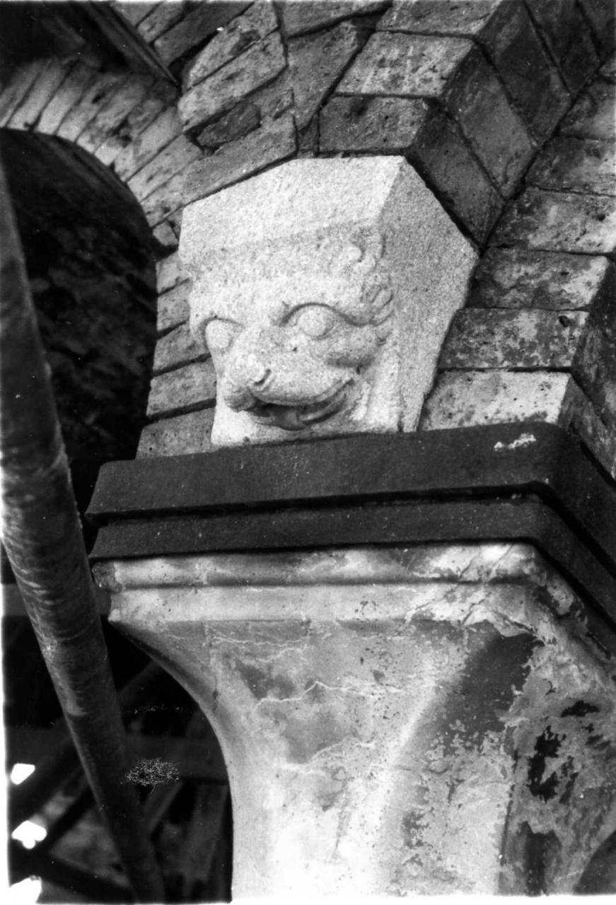 testa di leone (scultura) - bottega campionese (?) (inizio sec. XIII)