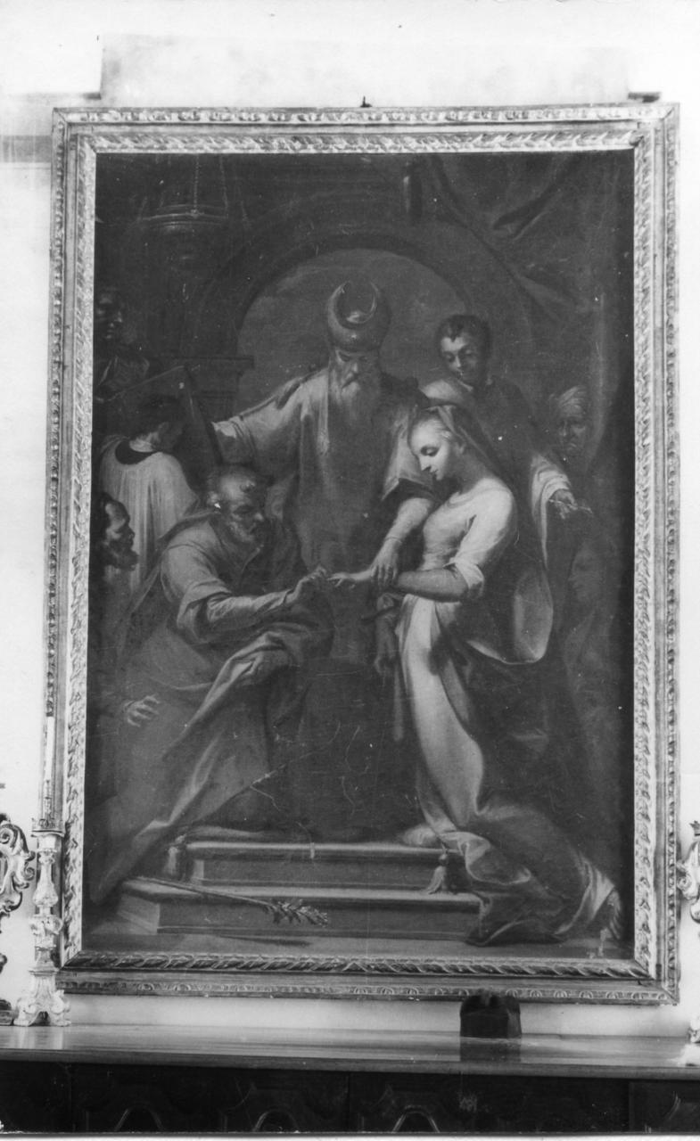 Sposalizio di Maria Vergine (dipinto) di Caula Sigismondo (seconda metà sec. XVII)