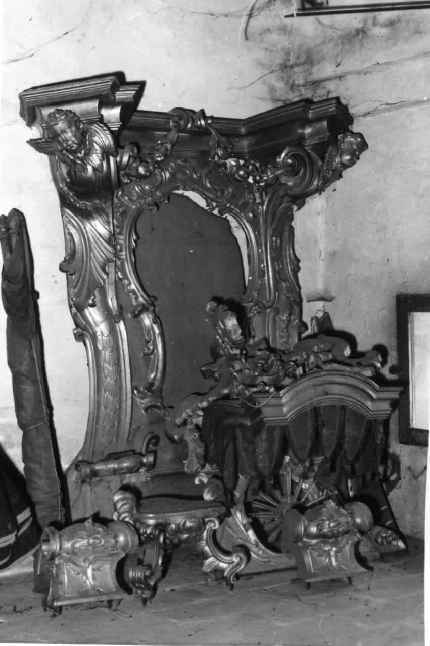 trono per esposizione eucaristica - bottega emiliana (metà sec. XVIII)