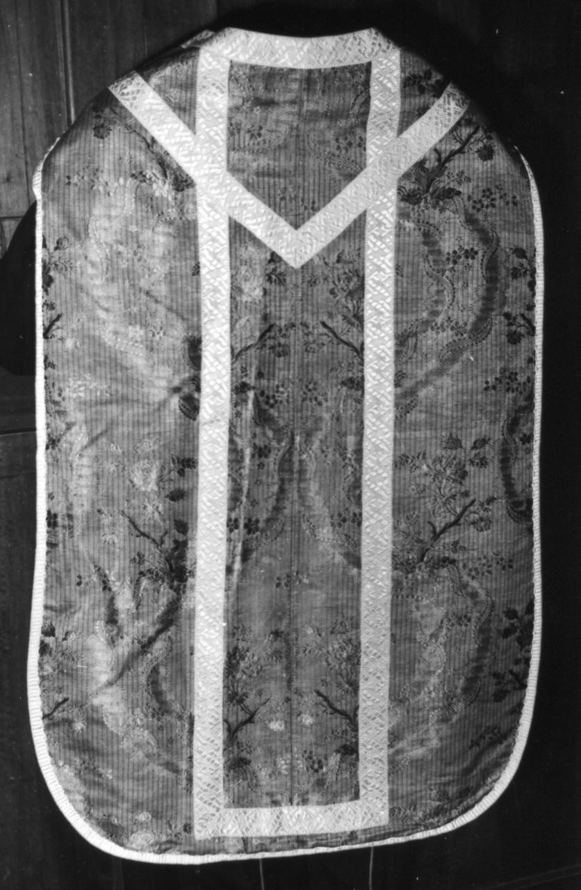 paramento liturgico - in terzo - manifattura italiana (metà sec. XVIII)